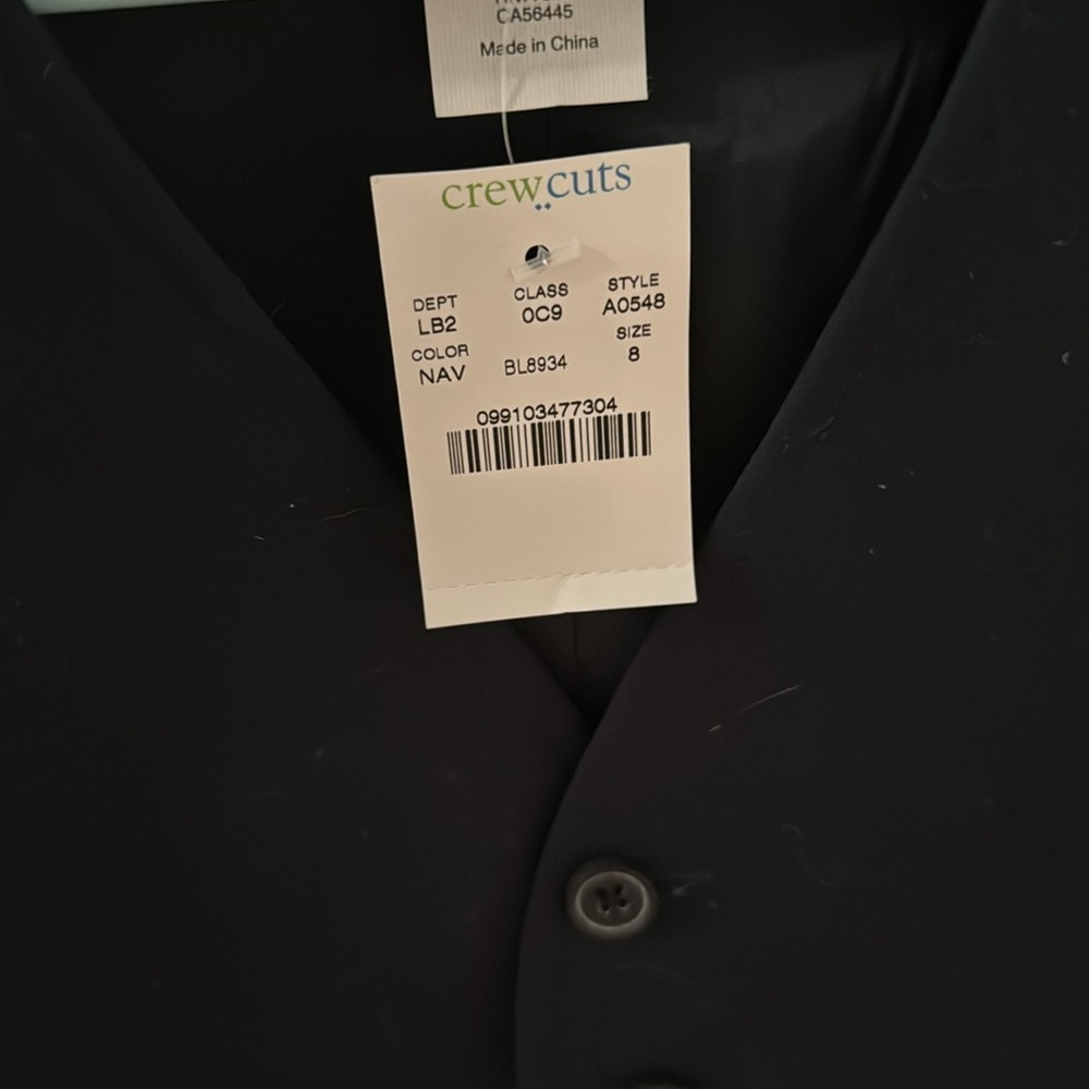 Crew Cuts Vest 8 Navy - Picture 3 of 5